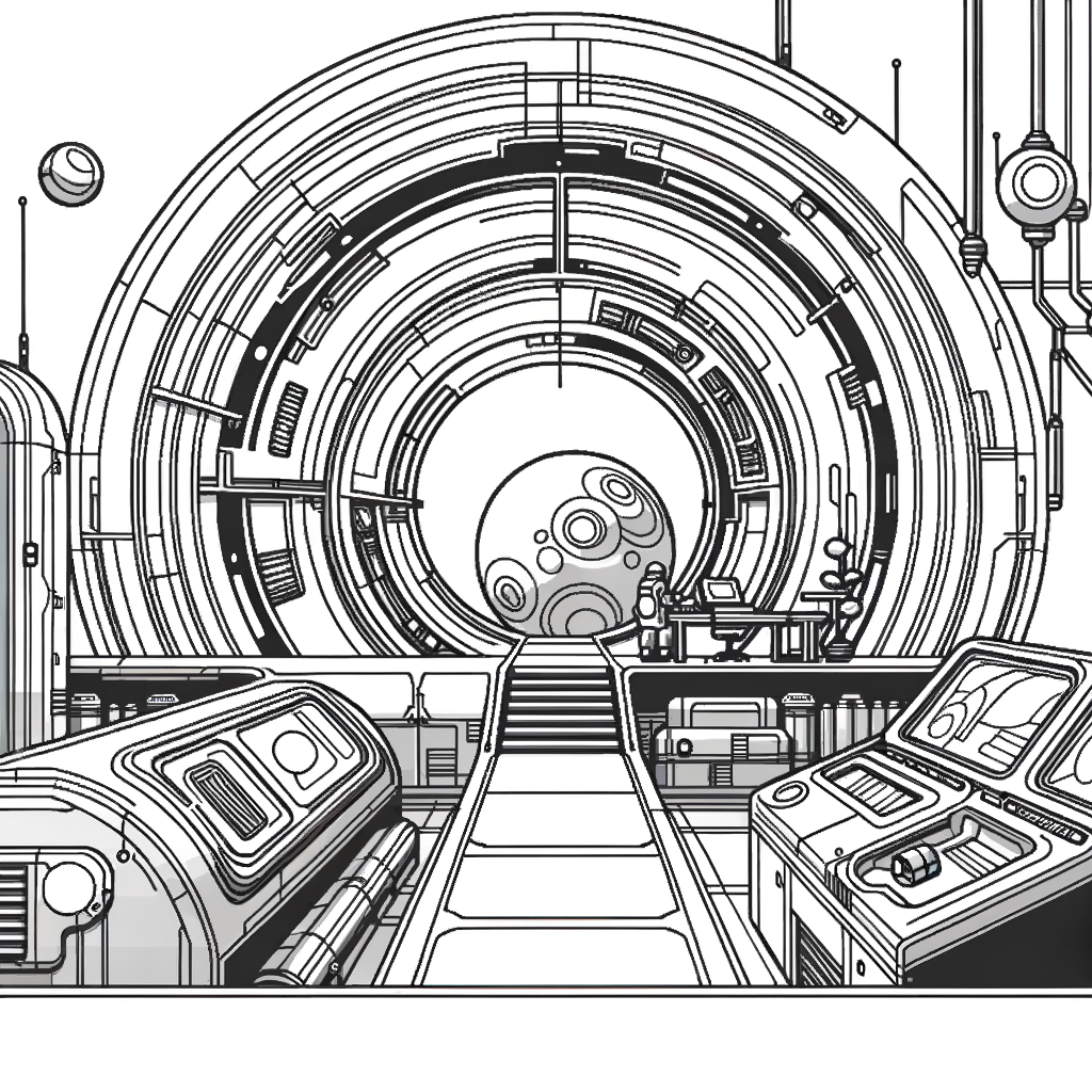 Esplorazione Spaziale – Avventura Fantascientifica da Colorare