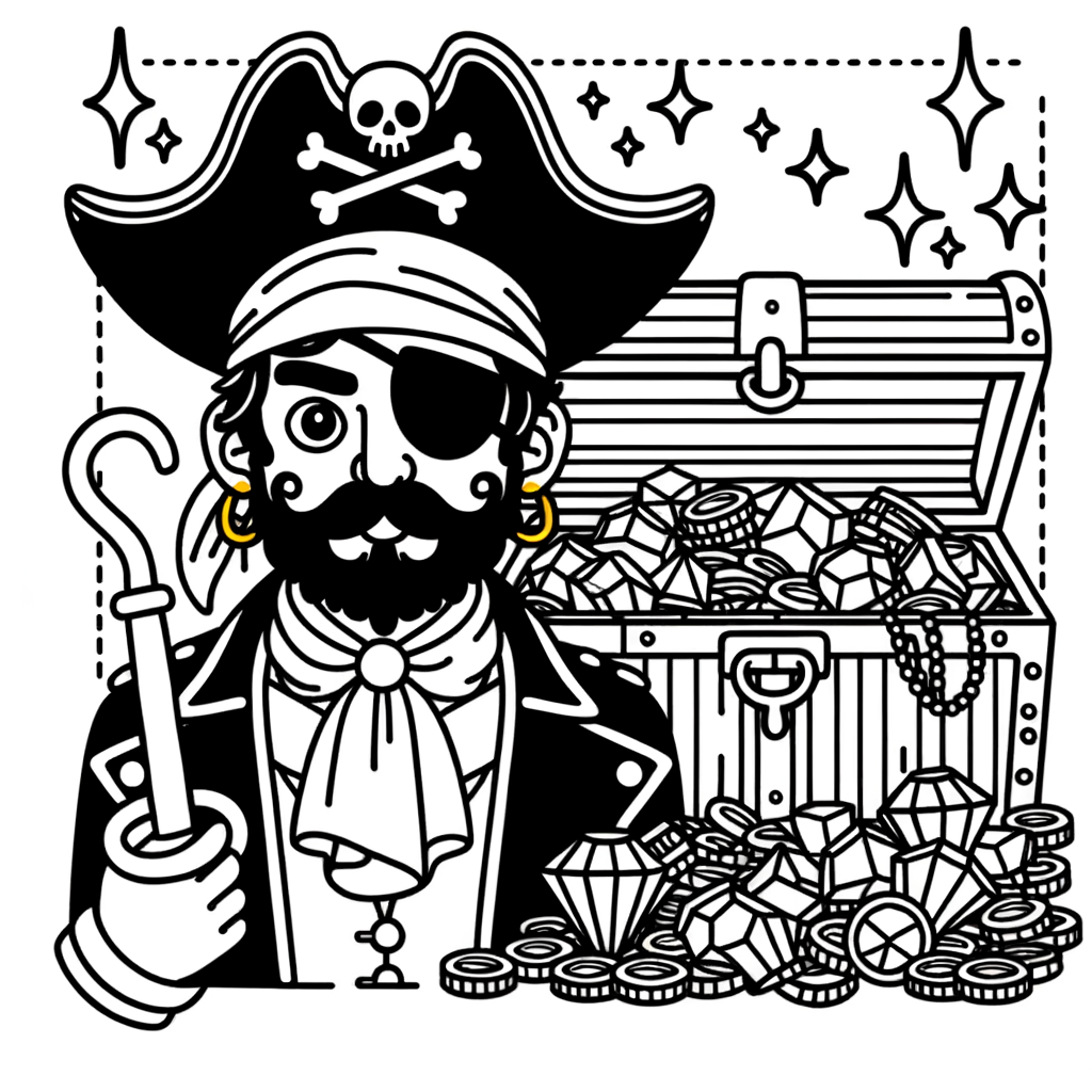 Avventura Pirata: Disegno di un Pirata da Colorare!