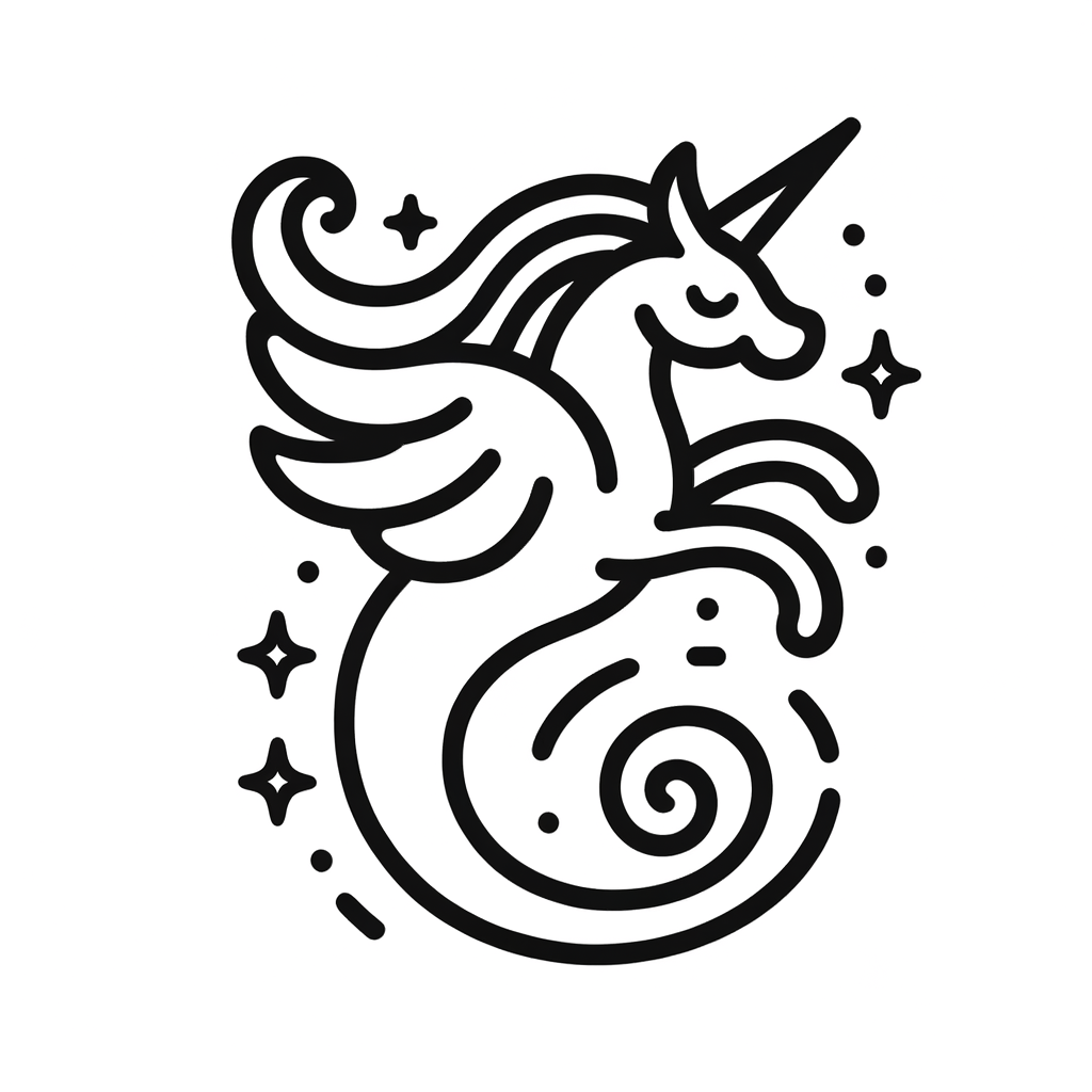 Esplora la Magia: Disegno da Colorare Fantasy con Unicorno