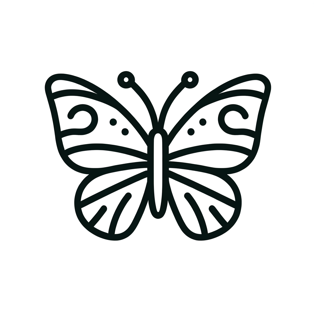 Farfalla Elegante: Scopri il Tuo Disegno da Colorare di una Farfalla