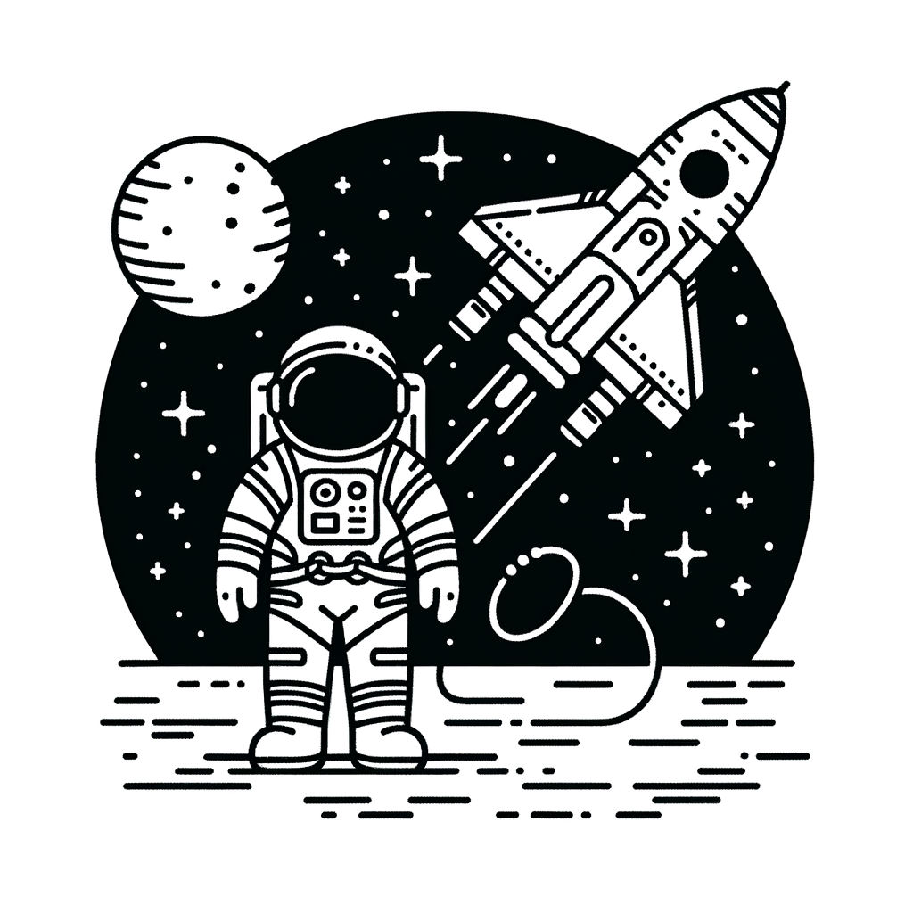 Avventura Cosmica: Disegno da Colorare sugli Astronauti e lo Spazio