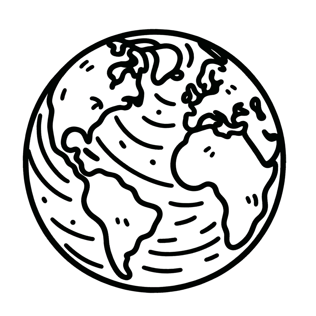 Colora il Pianeta Terra: Disegno Educativo e Divertente
