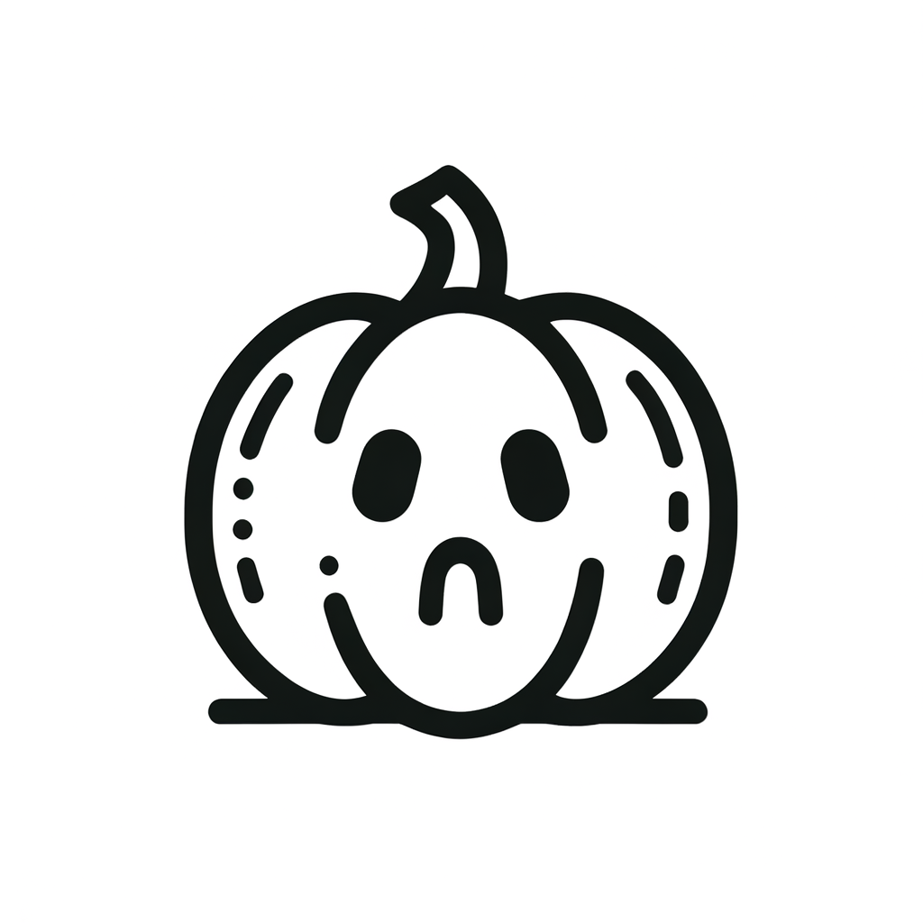 Disegno da Colorare di Halloween: Zucca Spaventosa