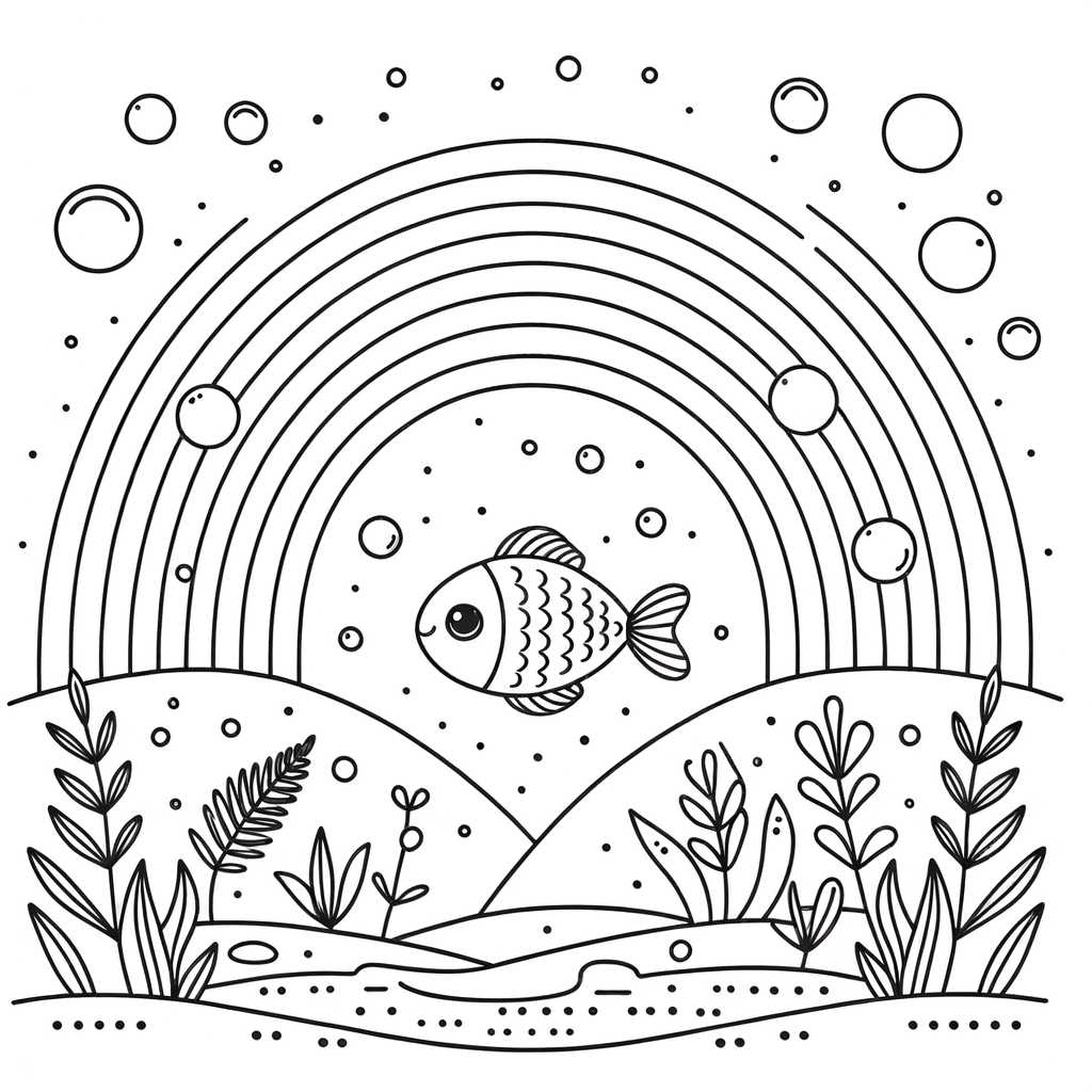 Pesce sotto l’arcobaleno