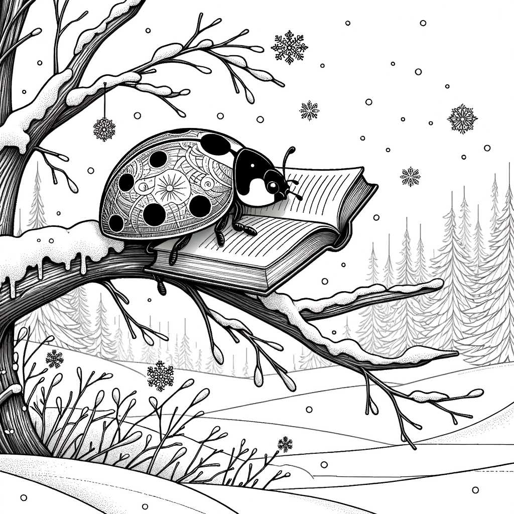 Coccinella su libro