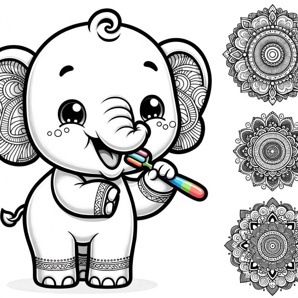 Elefante da Colorare