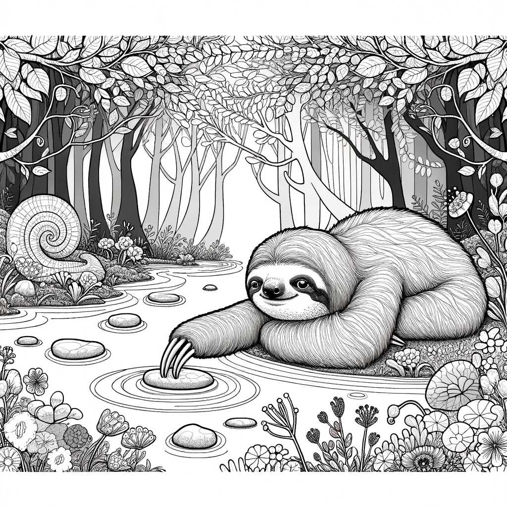 Bradipo nel Bosco