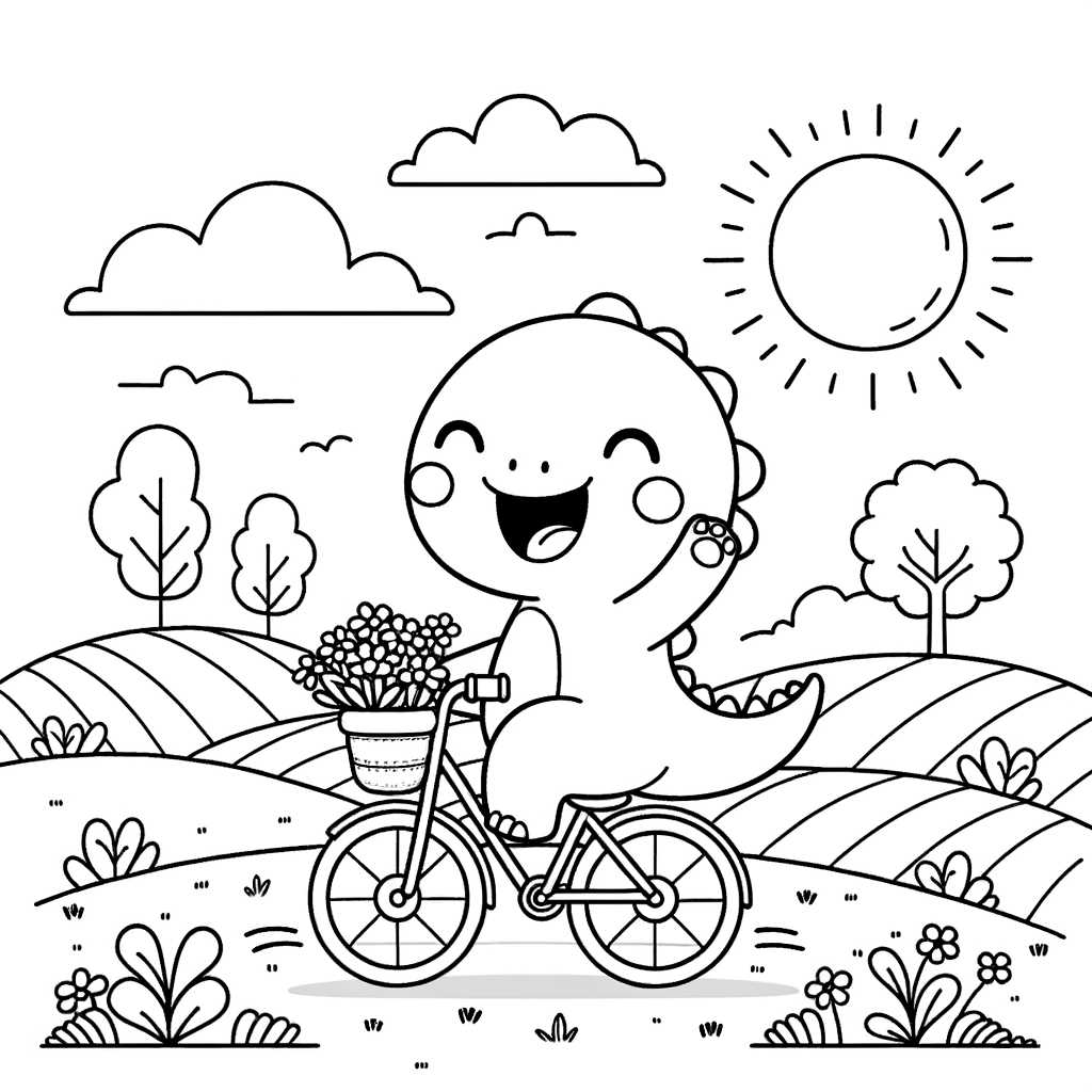 Dinosauro in Bicicletta