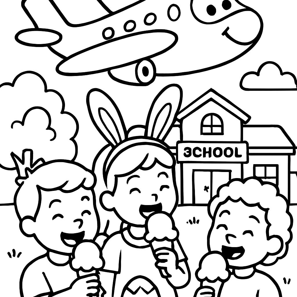 Gioia e Gelato: Bambini Felici alla Scuola